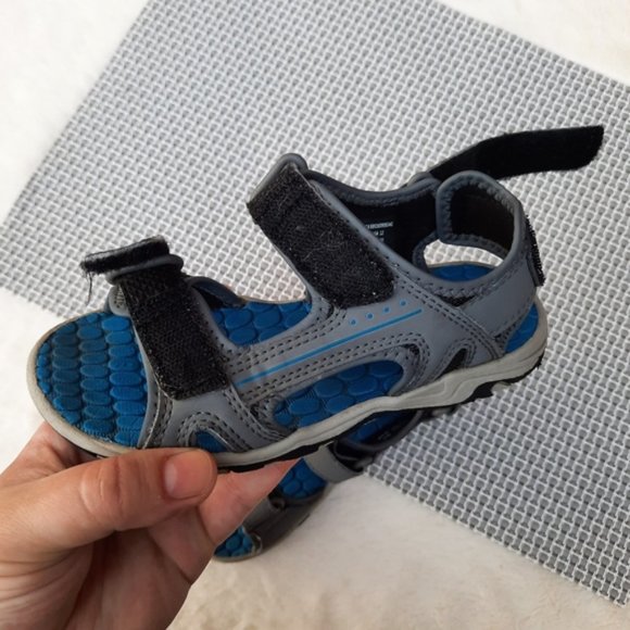 Eddie Bauer Water Sport Sandals Blue Toddler Travel Hiking Washable Lightweight - Picture 3 of 12